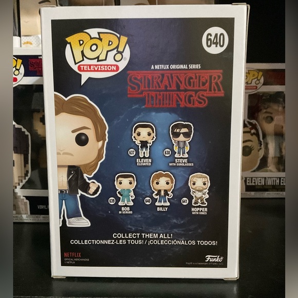 NIB STRANGER THINGS BILLY POP FUNKO VAULTED - Picture 3 of 7